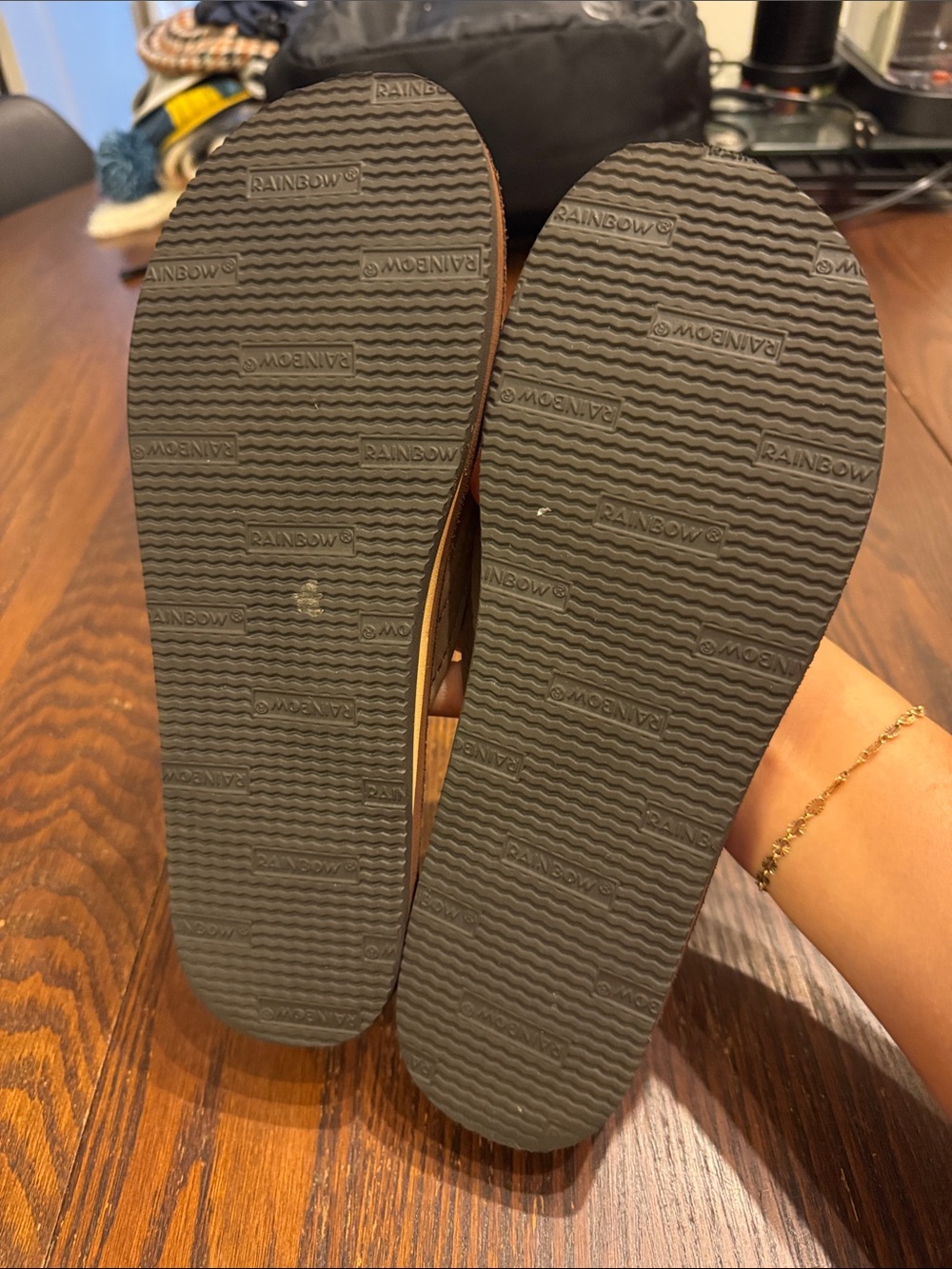 Like new Rainbow Flip Flops 🌈 - Picture 8 of 9